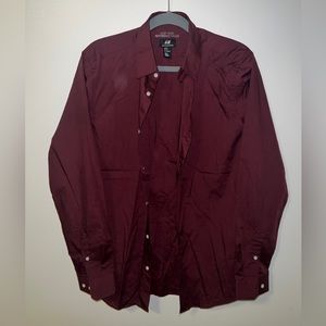 Burgundy Long Sleeve Shirt